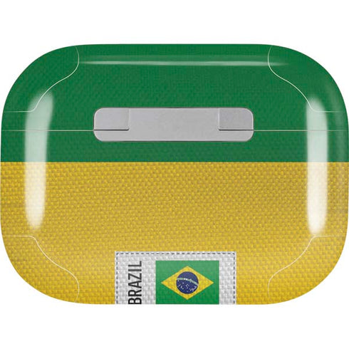 Brazil Soccer Flag AirPods Skins